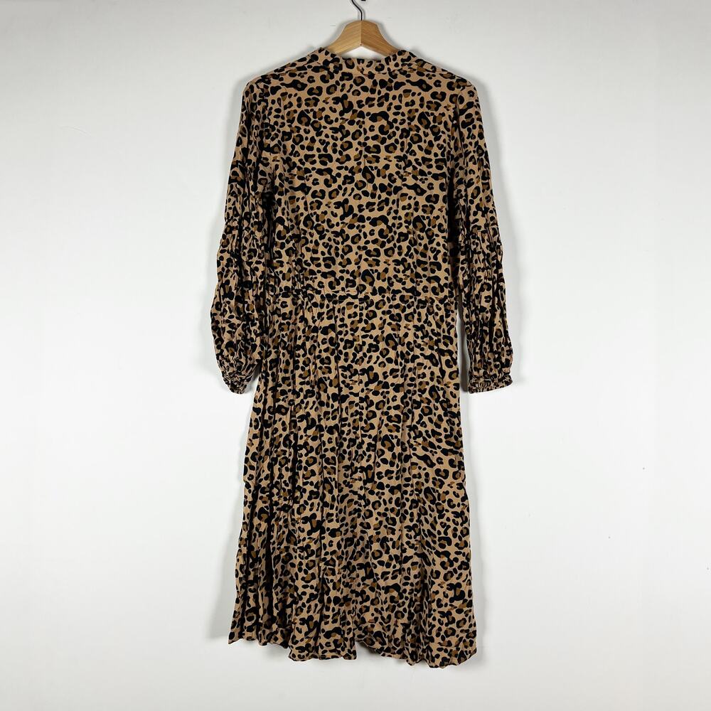 Women's leopard print pullover dress Size Medium - Picture 4 of 5